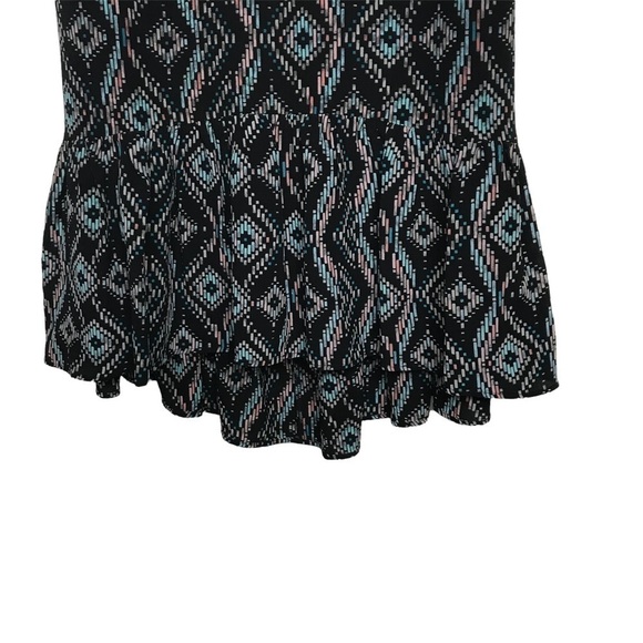 Greylin Black Multicolor Sleeveless Cut Out Back Mini Dress Approx Small - Picture 6 of 7